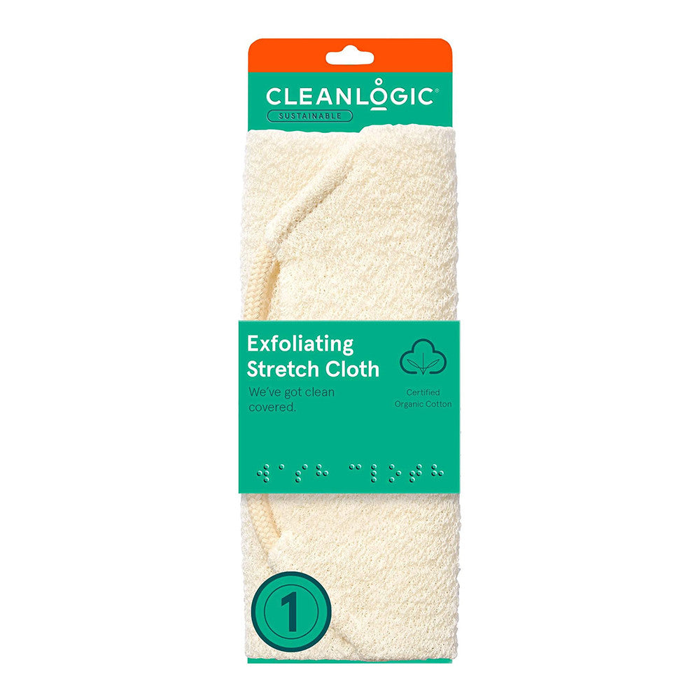 Cleanlogic Bath and Body Care Wash Cloth Exfltng Strtch, 1 Ea